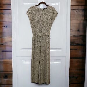 Doe & Rae Animal Print One Piece Jumpsuit Size 1X NWOT